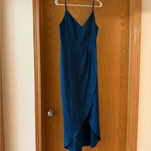 Elegant Blue Women's Dress